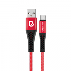 Cable de Carga USB 1.2M Enmallado Redondo 2.4A Carga Rápida / BSC-FT120M CABLE MICRO USB