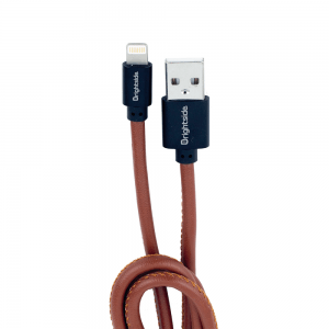 Cable de Carga USB 1M Forrado Cuero 2.4A Carga Rápida / BSC-LT100L LIGHTNING